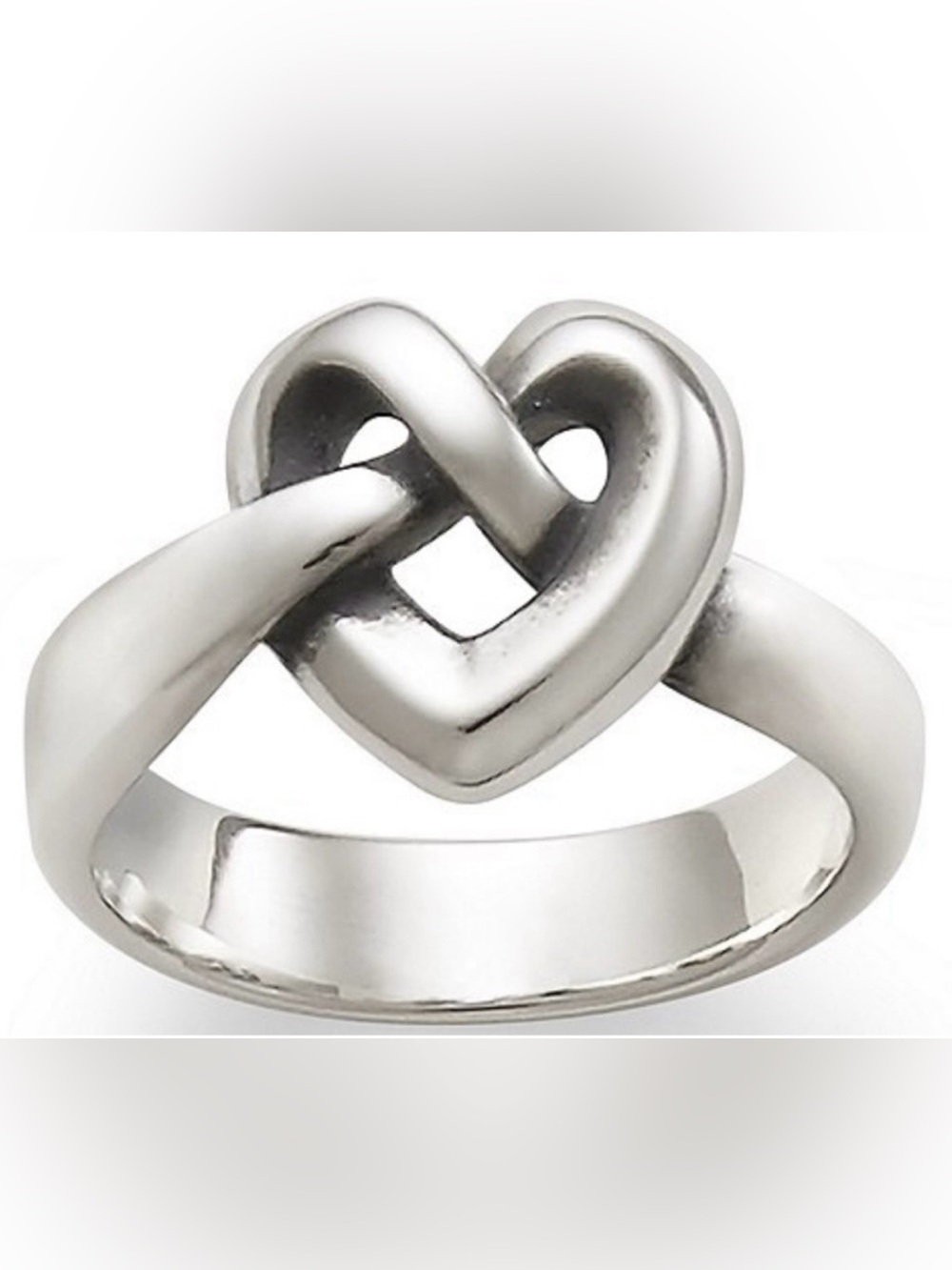 James Avery Silver Knot Heart Ring